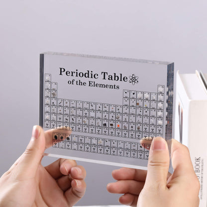 Acrylic Periodic Table With Real Elements