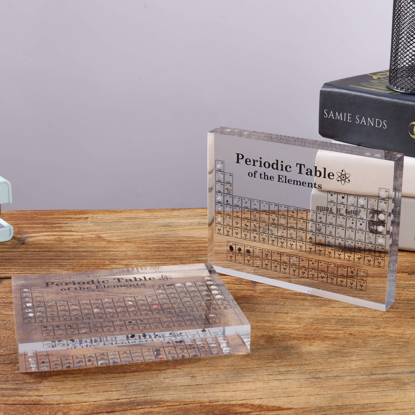 Acrylic Periodic Table With Real Elements