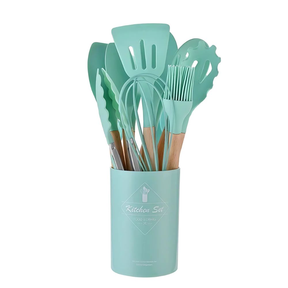 12pcs Silicone Non-Stick Cooking Utensil Set