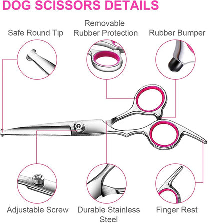 Professional Dog Grooming Scissors Kit