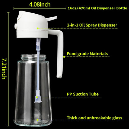 2 in 1 Oil Dispenser Bottle