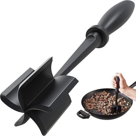 Meat Chopper, Hamburger Chopper, Premium Heat Resistant Masher and Smasher for Hamburger Meat