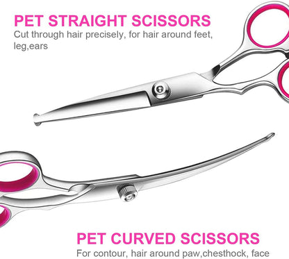 Professional Dog Grooming Scissors Kit