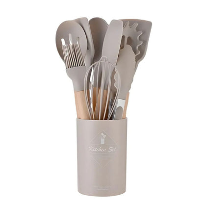 12pcs Silicone Non-Stick Cooking Utensil Set