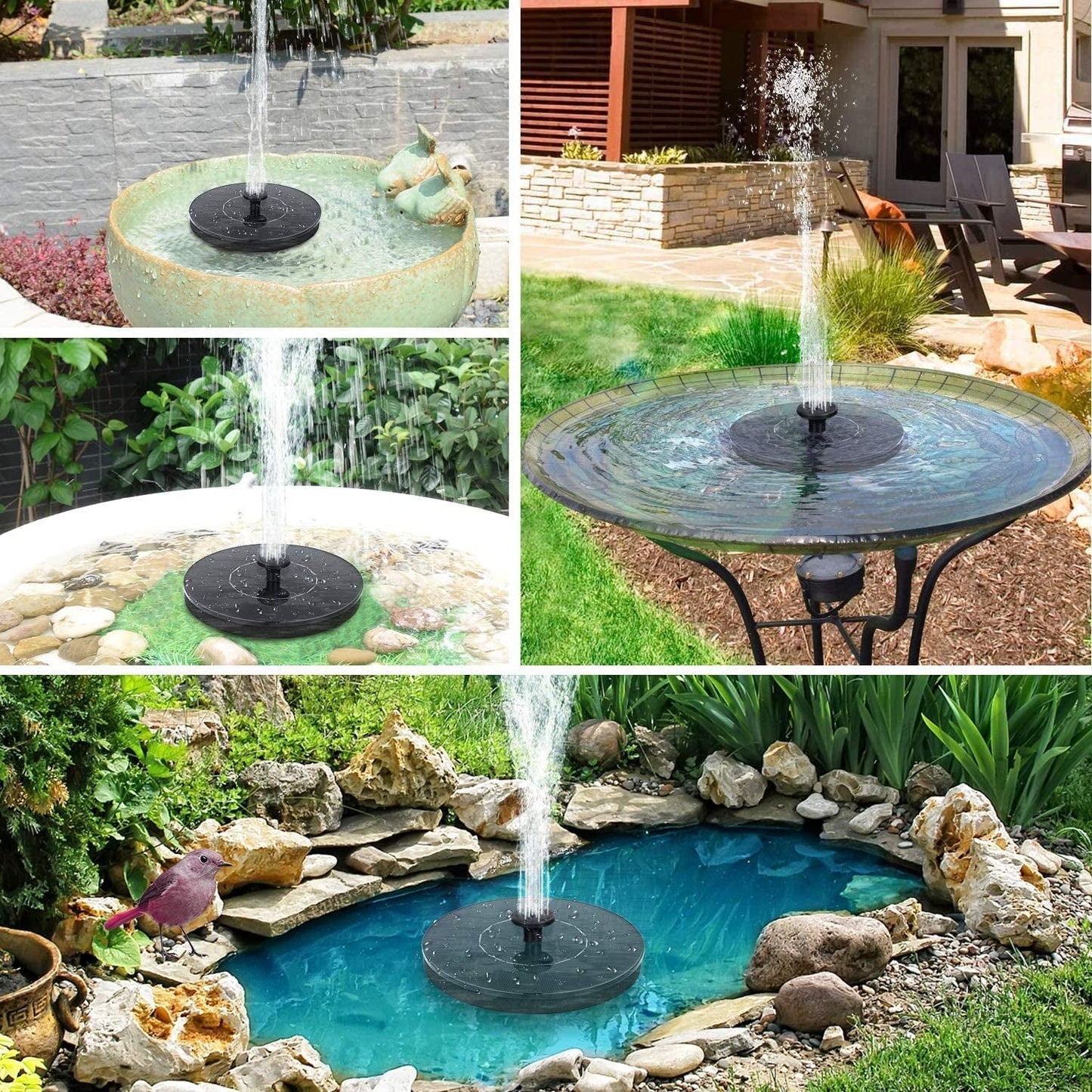 Solar Bird Bath Fountain Pump