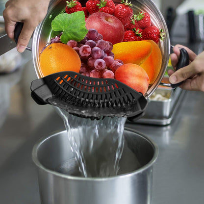 Clip On Strainer Silicone for All Pots and Pans