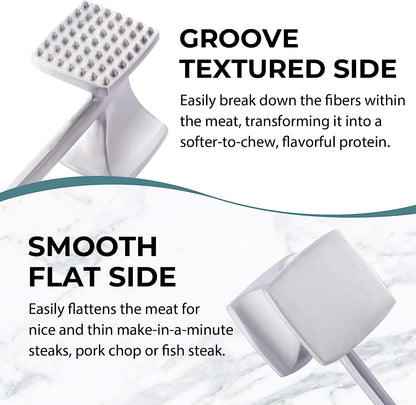 Meat Tenderizer Hammer with Comfortable-Grip Handle