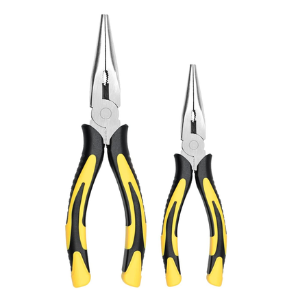 Long Needle Nose Pliers- 8” & 6’’, Paper Clamp Precision