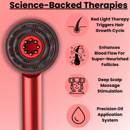 3-in-1 Red Light Scalp Massager