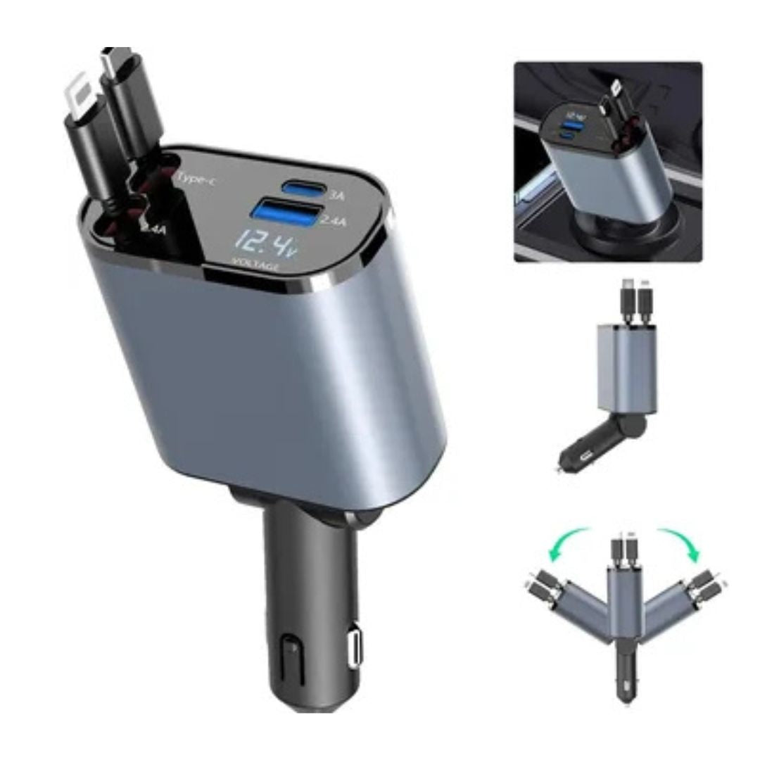 4 in 1 Car Charger Adapter