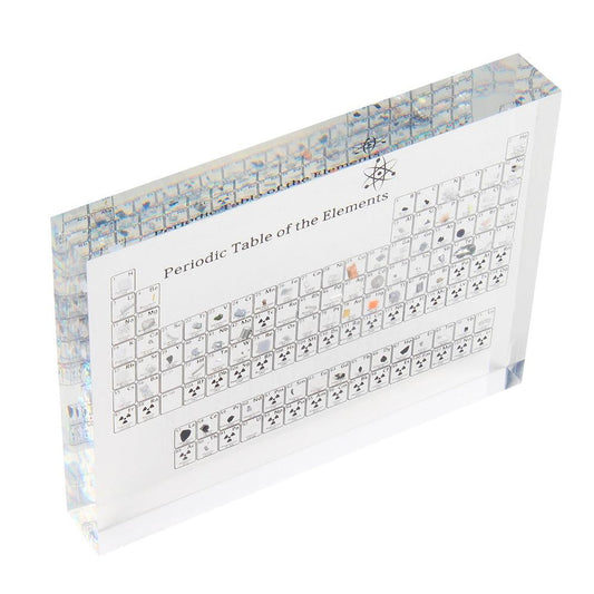 Acrylic Periodic Table With Real Elements